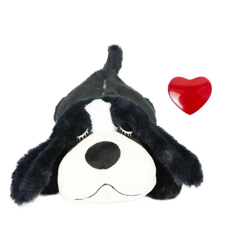 Heartbeat Plush Dog Toy, Sleep Buddy with Heartbeat