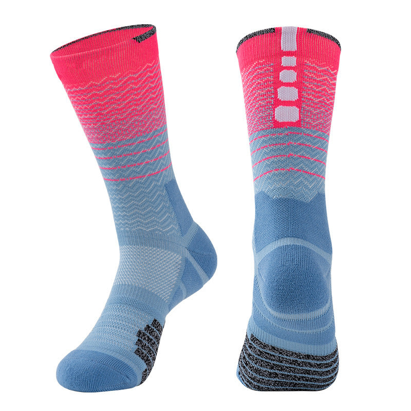 Thick Cushioned Crew Socks, High Top Terry Sole Sports Socks