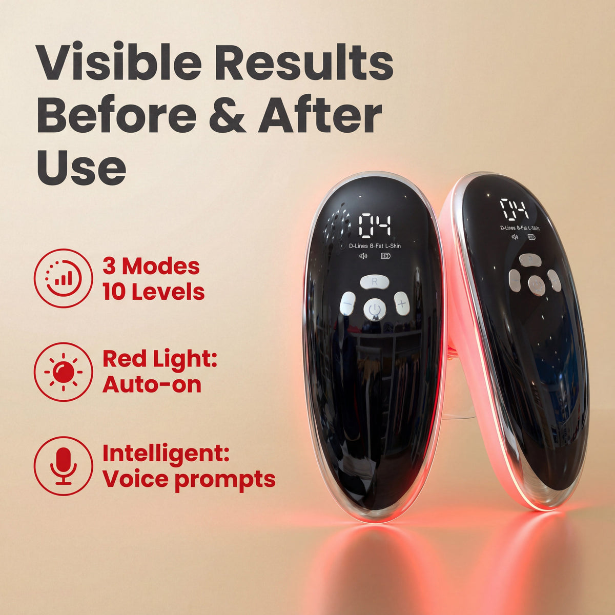 Electric Cupping Massager with 4 Cups for Face and Body