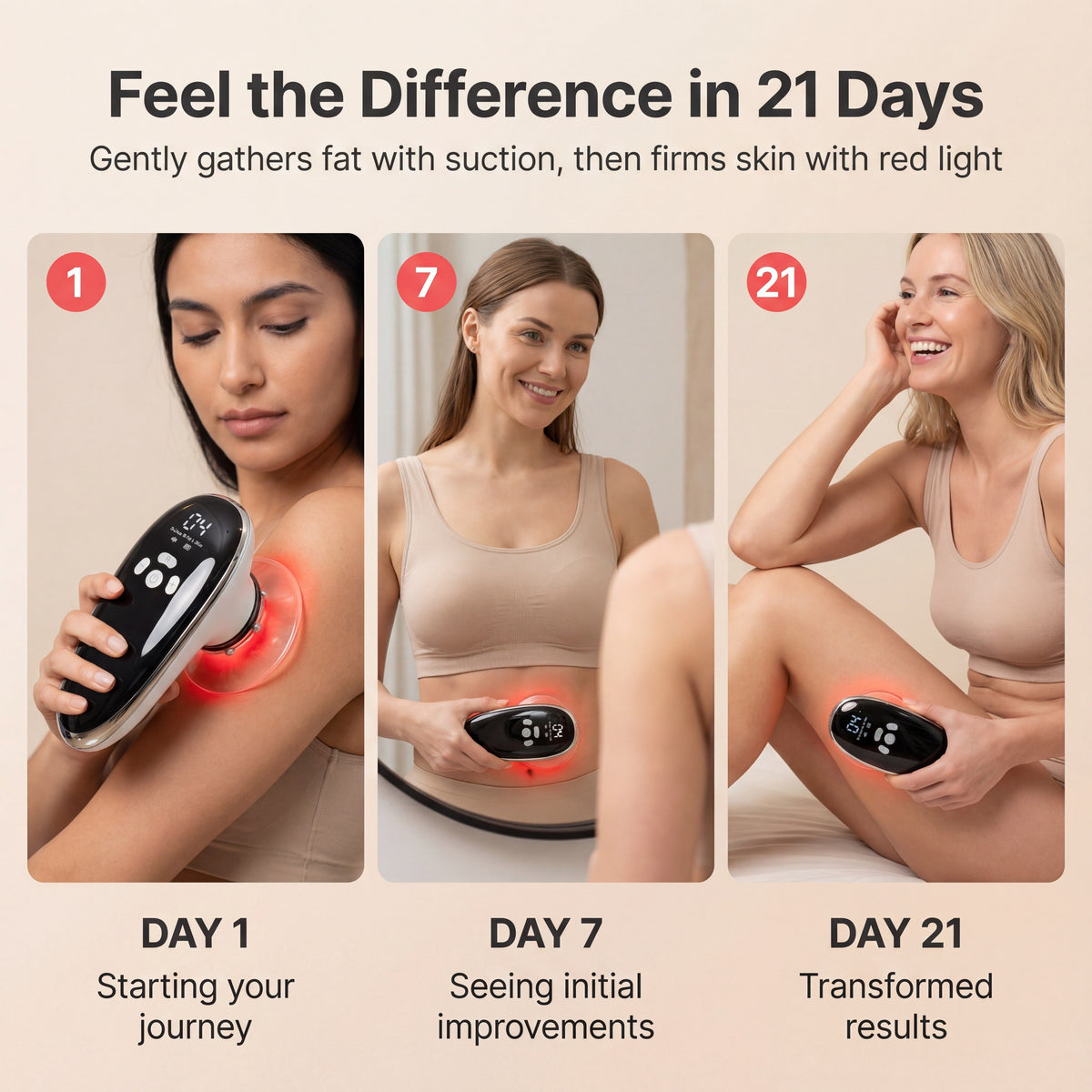 Electric Cupping Massager with 4 Cups for Face and Body