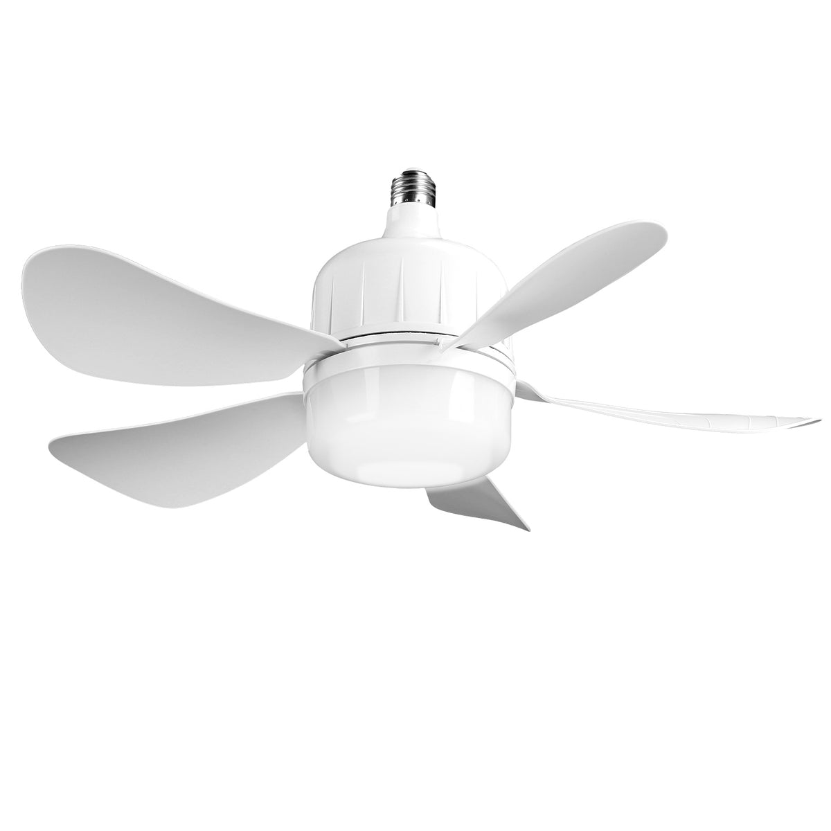 Socket Fan Light with Remote, Dimmable LED Ceiling Fan 12W