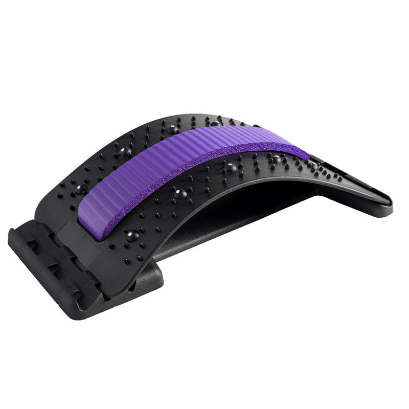 Adjustable Back Stretcher, Lumbar Back Cracker & Massager