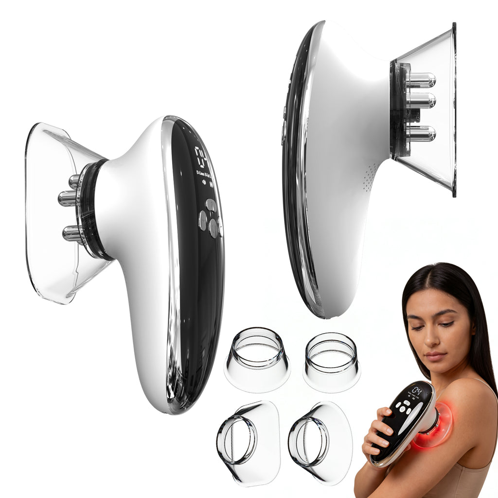 Electric Cupping Massager with 4 Cups for Face and Body