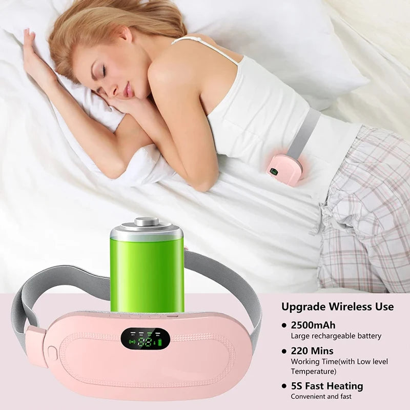 Rechargeable Heated Period Belt with Vibration Massage