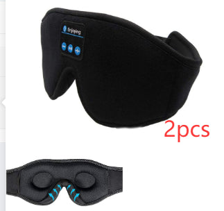 Bluetooth Sleep Mask with Built-in Speakers, Blackout