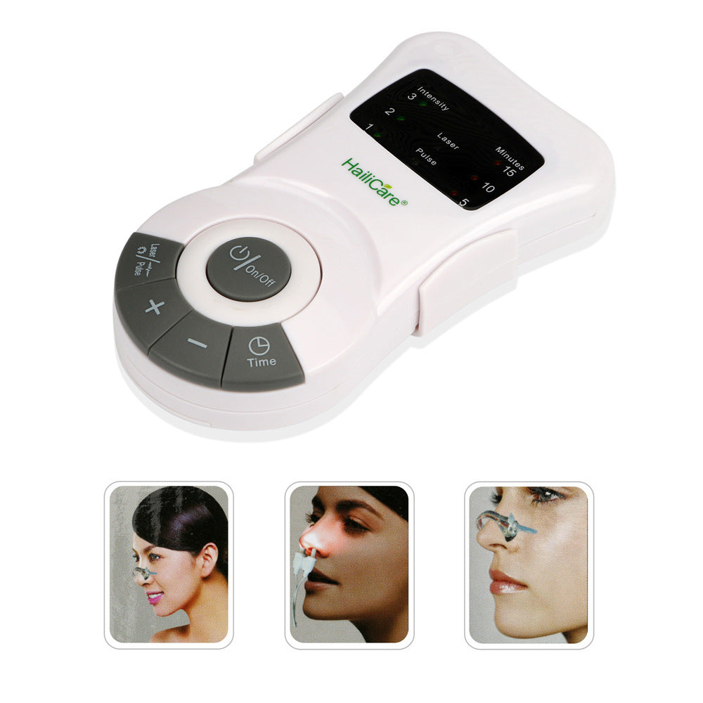 Portable Nose Care Device with Light and Pulse Massage