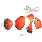 Flopping Fish Cat Toy, USB Rechargeable Moving Fish Plush