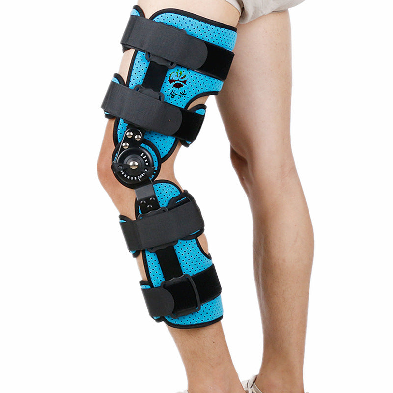 Hinged Knee Brace, Breathable Full Leg Knee Stabilizer Support