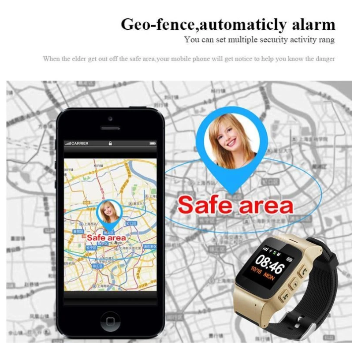 GPS Tracking Watch for Elderly with SOS Button and Calls
