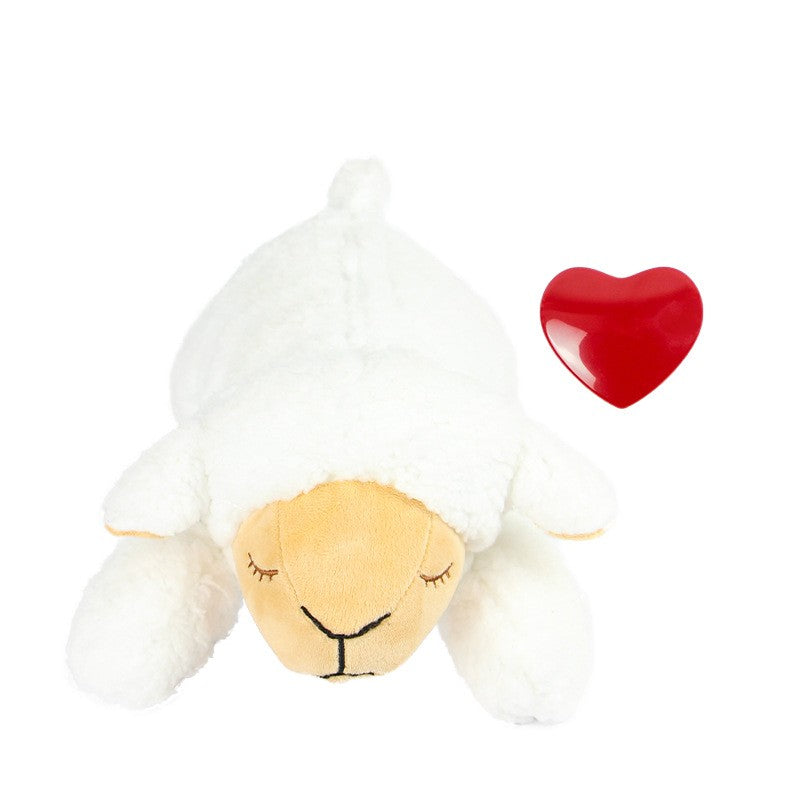Heartbeat Plush Dog Toy, Sleep Buddy with Heartbeat