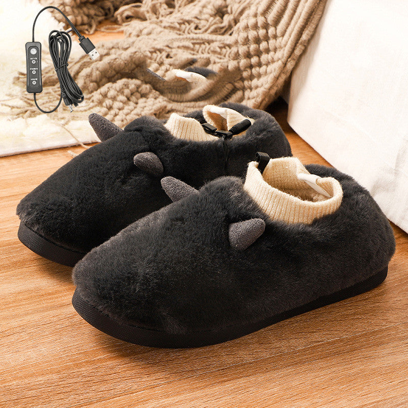 USB Foot Warmer, Electric Heated Shoes with Soft Velvet