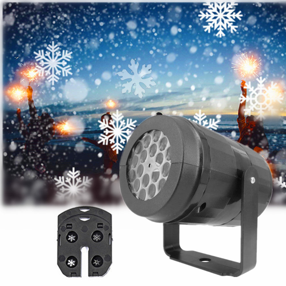 Christmas Projector Light, Rotating Snowflake LED Outdoor Decor