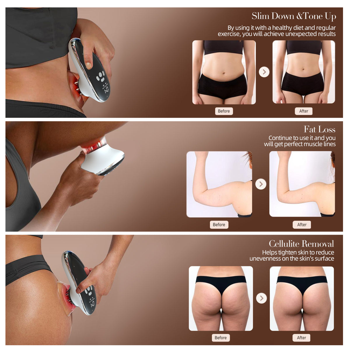 Electric Cupping Massager with 4 Cups for Face and Body