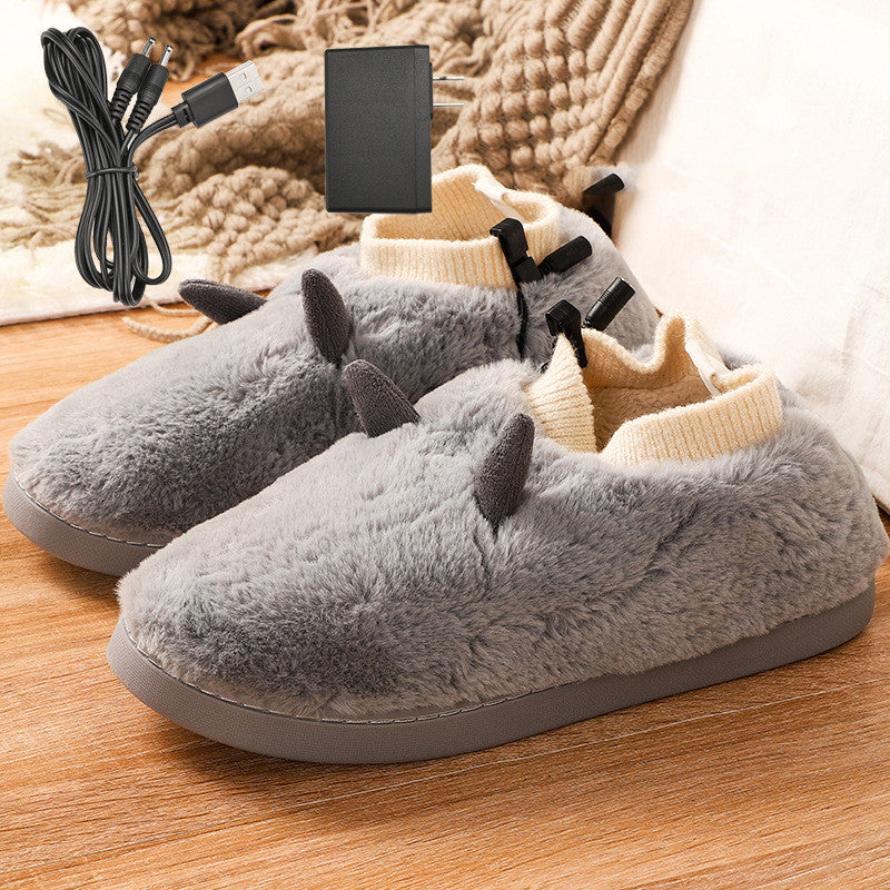 USB Foot Warmer, Electric Heated Shoes with Soft Velvet