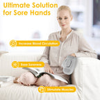 Heated Hand Massager with Compression, Cordless, 14 Airbags