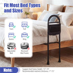 Height Adjustable Bed Assist Rail for Elderly Adults