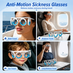 Anti-Motion Sickness Glasses for Car, Boat, and Plane