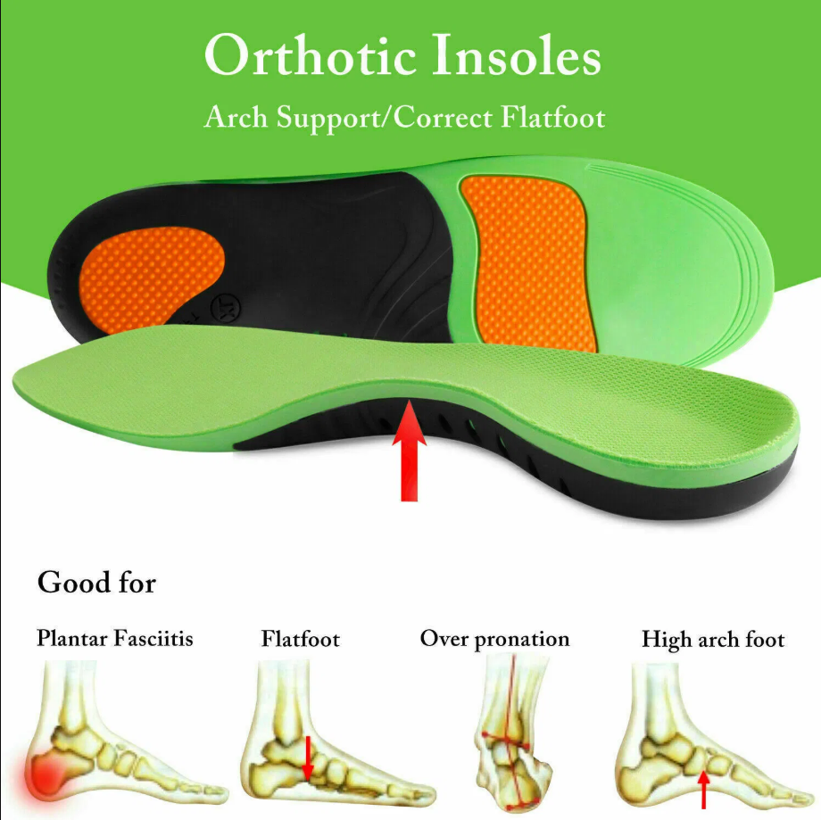 Orthotic Arch Support Insoles for Flat Feet and High Arches