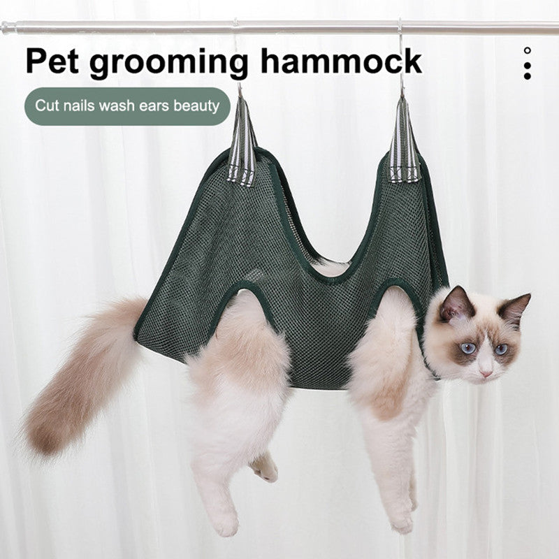 Pet Grooming Hammock for Cats and Dogs, Nail Trim Sling