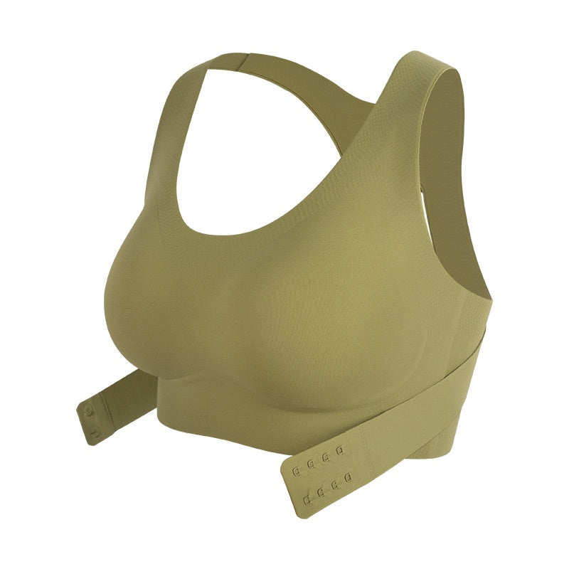 Front-Clasp Posture Support Bra, Wireless Sports-Style Lift