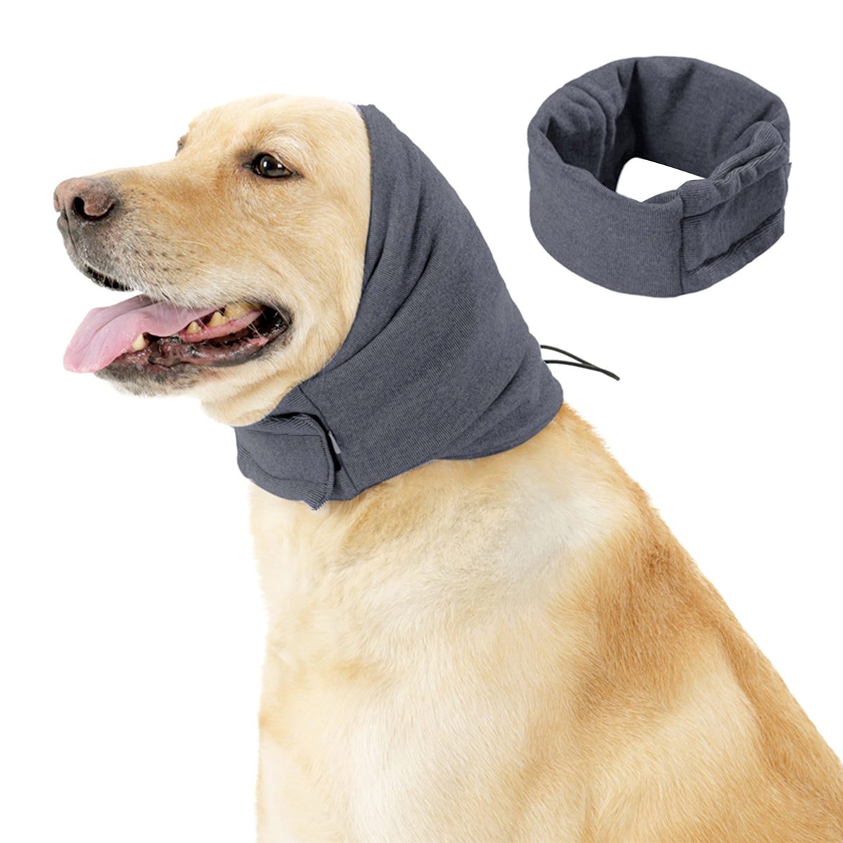 Pet Ear Muff Hoodie, Noise Cover Head Wrap for Dogs and Cats