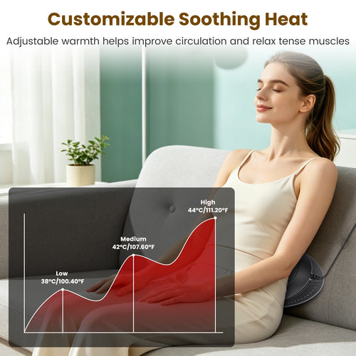 Electric Lumbar Back Stretcher with Air Lift, Heat & Vibration