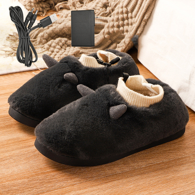 USB Foot Warmer, Electric Heated Shoes with Soft Velvet
