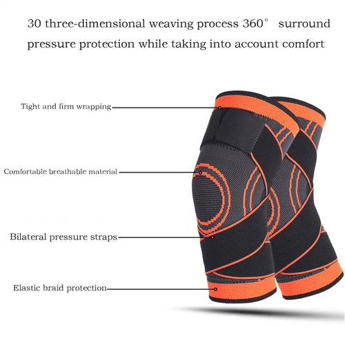 Adjustable Knee Support Wrap with Compression Straps, Unisex