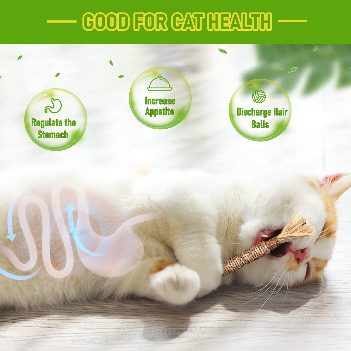 Silvervine Sticks Cat Chew Toys for Indoor Cats