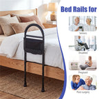 Height Adjustable Bed Assist Rail for Elderly Adults