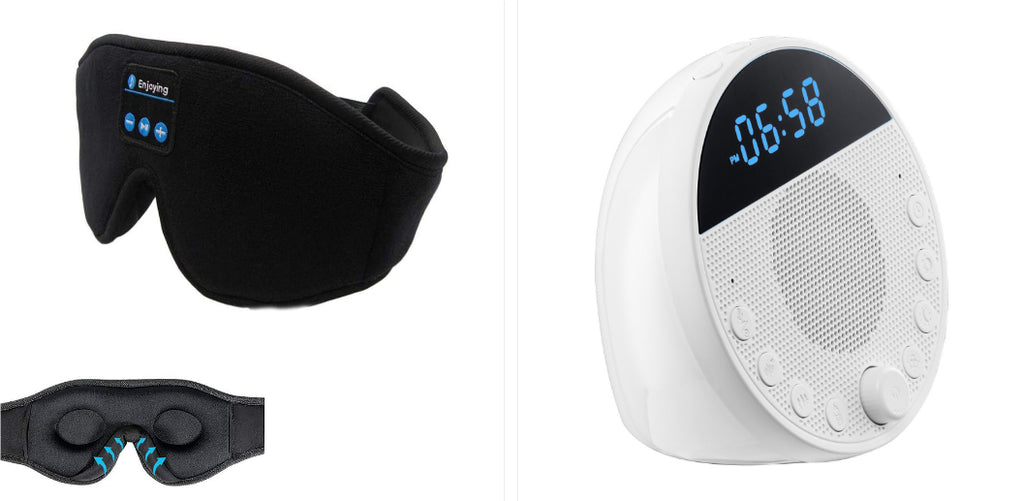 Bluetooth Sleep Mask with Built-in Speakers, Blackout