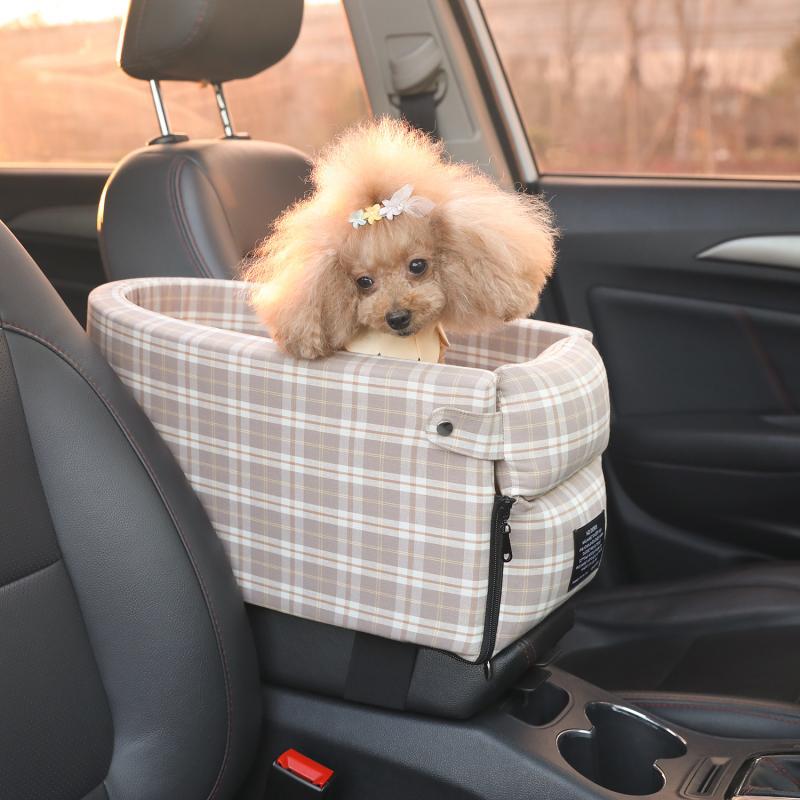 Car Armrest Pet Seat for Small Cats and Dogs, Nonslip