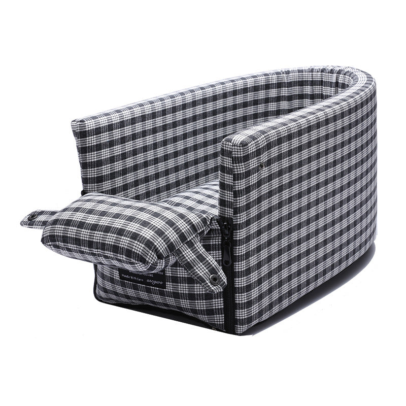 Car Armrest Pet Seat for Small Cats and Dogs, Nonslip
