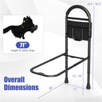 Height Adjustable Bed Assist Rail for Elderly Adults