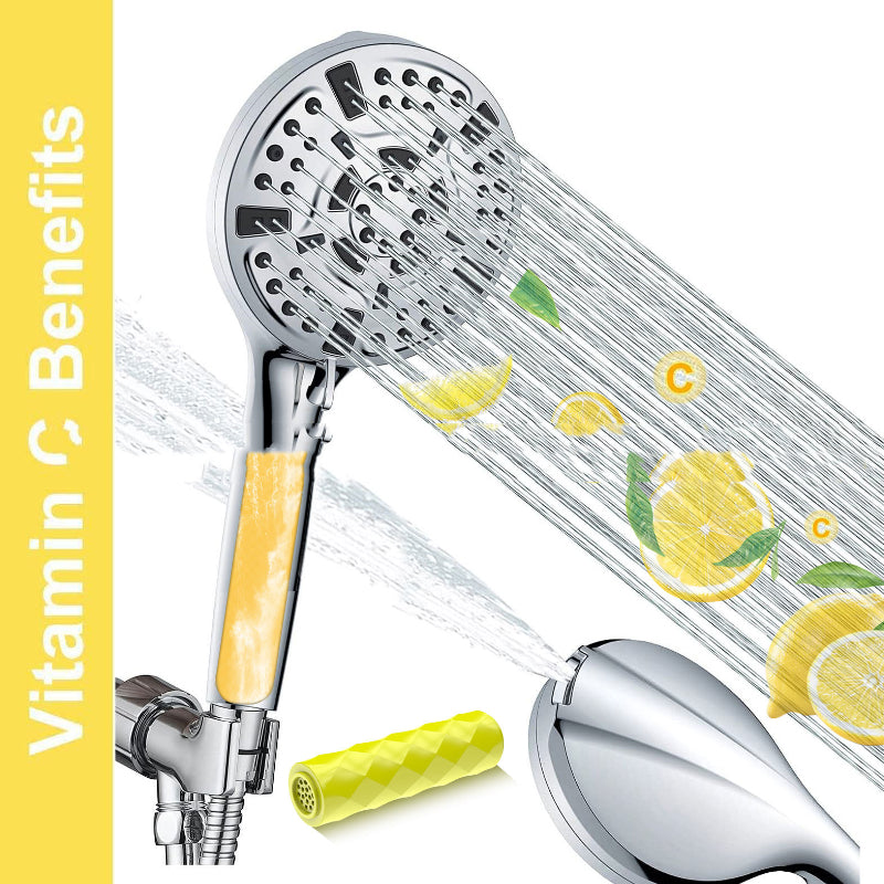 Vitamin C Filter Shower Head with Hose, Multi-Mode Spray