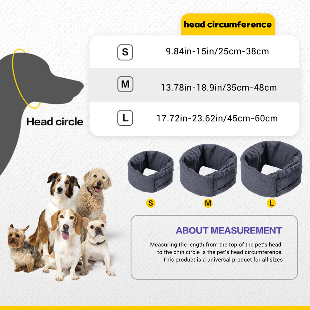 Pet Ear Muff Hoodie, Noise Cover Head Wrap for Dogs and Cats