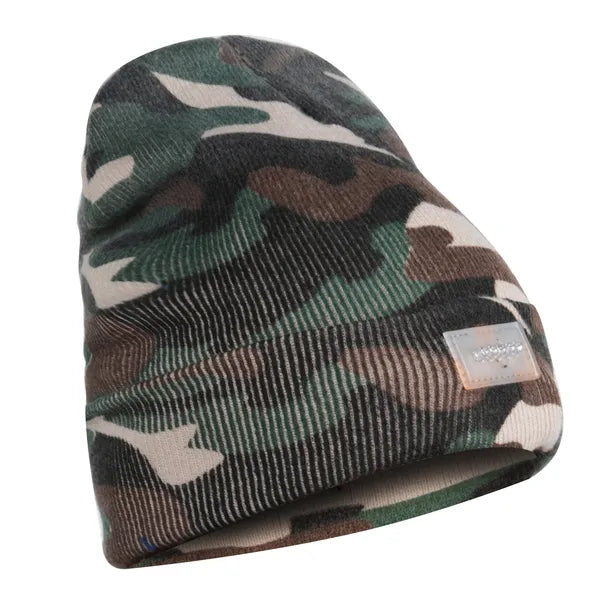 LED Beanie Hat with Removable Headlamp, Warm Knit Winter Hat