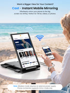 UPERFECT 14 Inch Triple Portable Monitor, Laptop Screen Extender