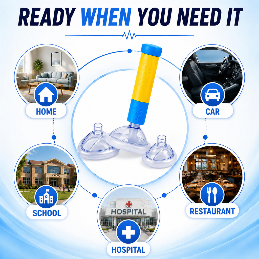 Anti-Choking Rescue Device for Kids and Adults, First Aid Kit