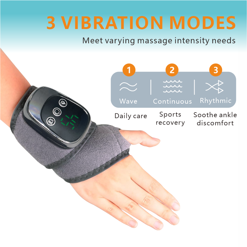 Cordless Heated Wrist Wrap with Vibration, Rechargeable