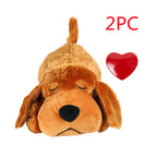 Heartbeat Plush Dog Toy, Sleep Buddy with Heartbeat