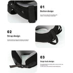 Travel Sleep Set: Memory Foam Neck Pillow and Eye Mask