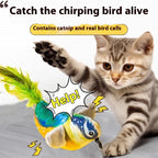 Chirping Bird Cat Toy, Hanging Door Swing Cat Teaser