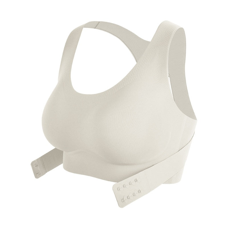 Front-Clasp Posture Support Bra, Wireless Sports-Style Lift
