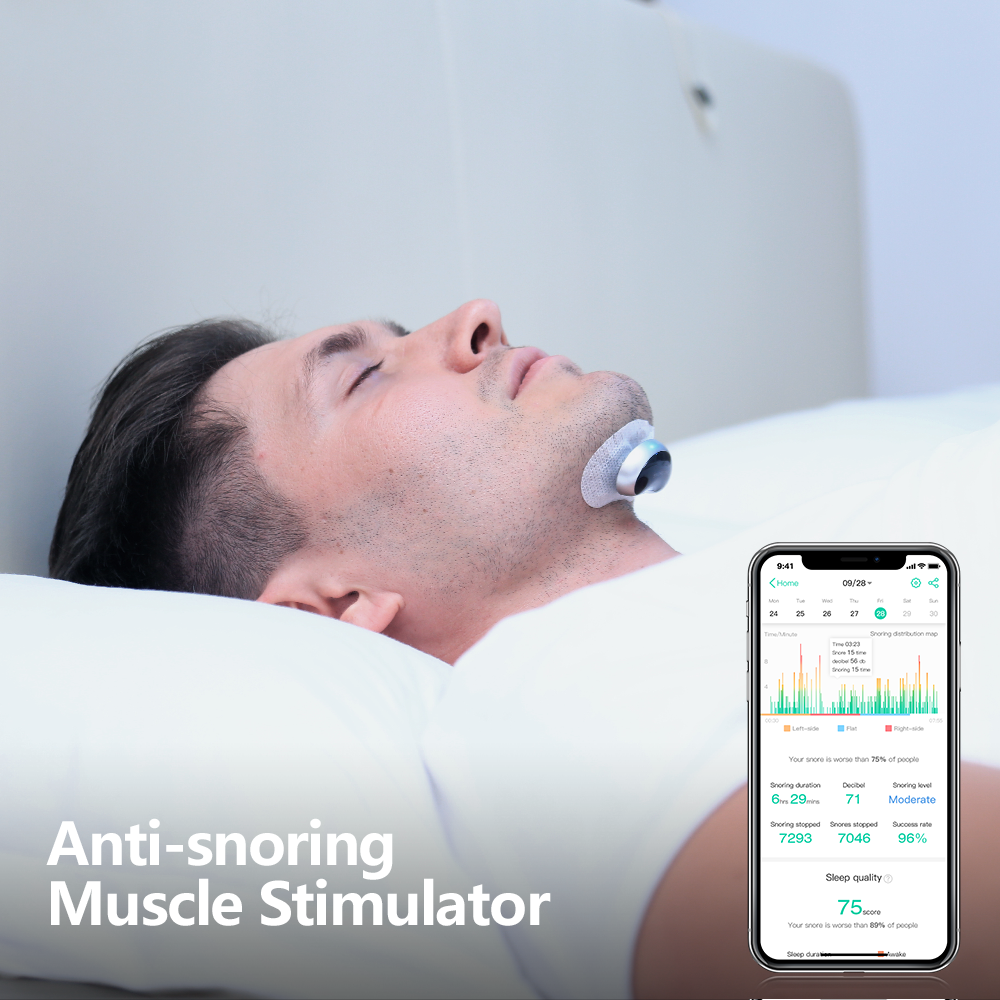 Smart Anti-Snoring Device, Electronic Muscle Stimulator