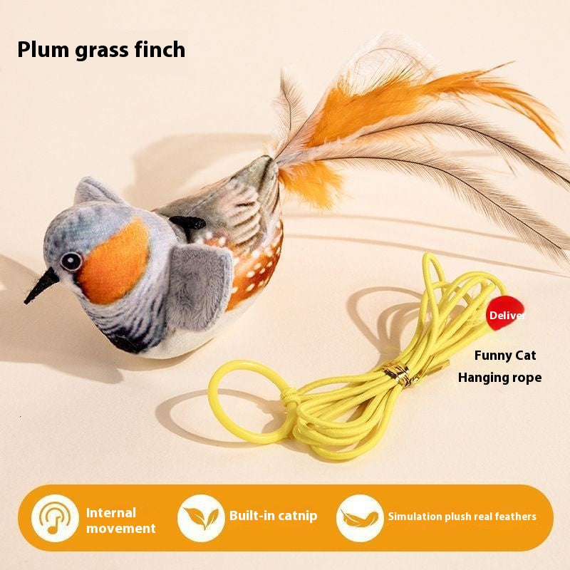 Chirping Bird Cat Toy, Hanging Door Swing Cat Teaser