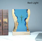 Cross Night Light, Resin Desk Decor with Glowing Light
