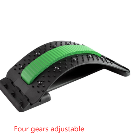 Adjustable Back Stretcher, Lumbar Back Cracker & Massager