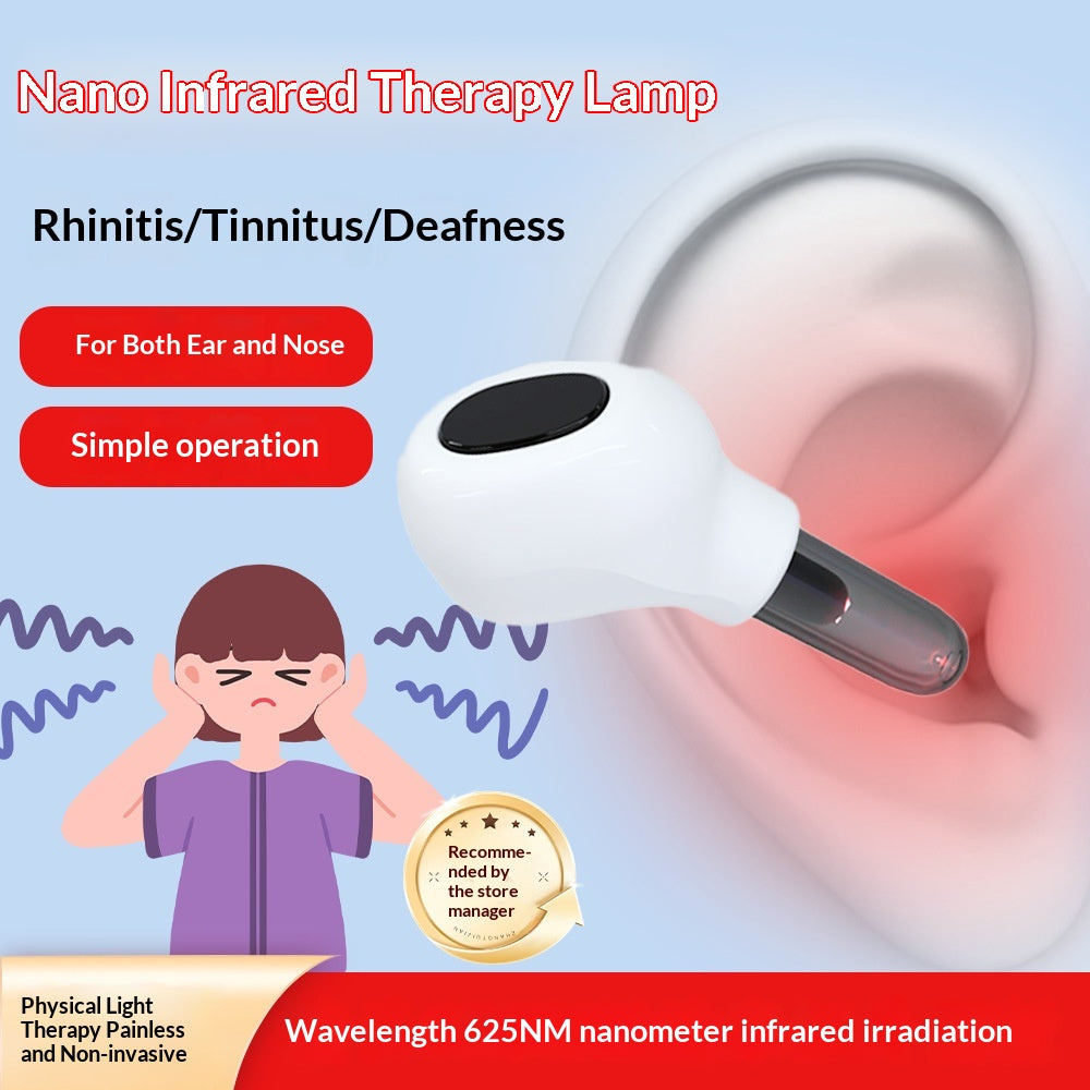 Smart Infrared Light Tinnitus Device, White or Black