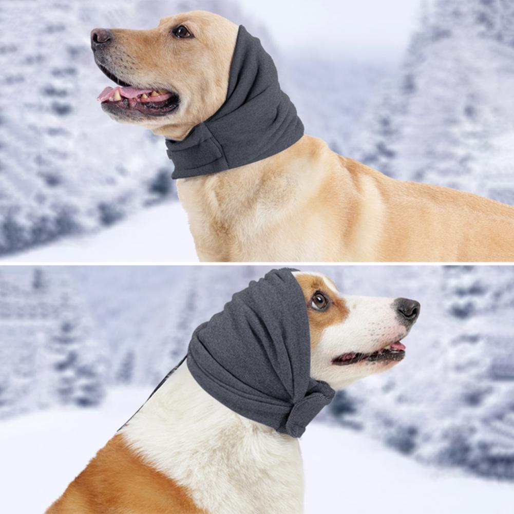 Pet Ear Muff Hoodie, Noise Cover Head Wrap for Dogs and Cats